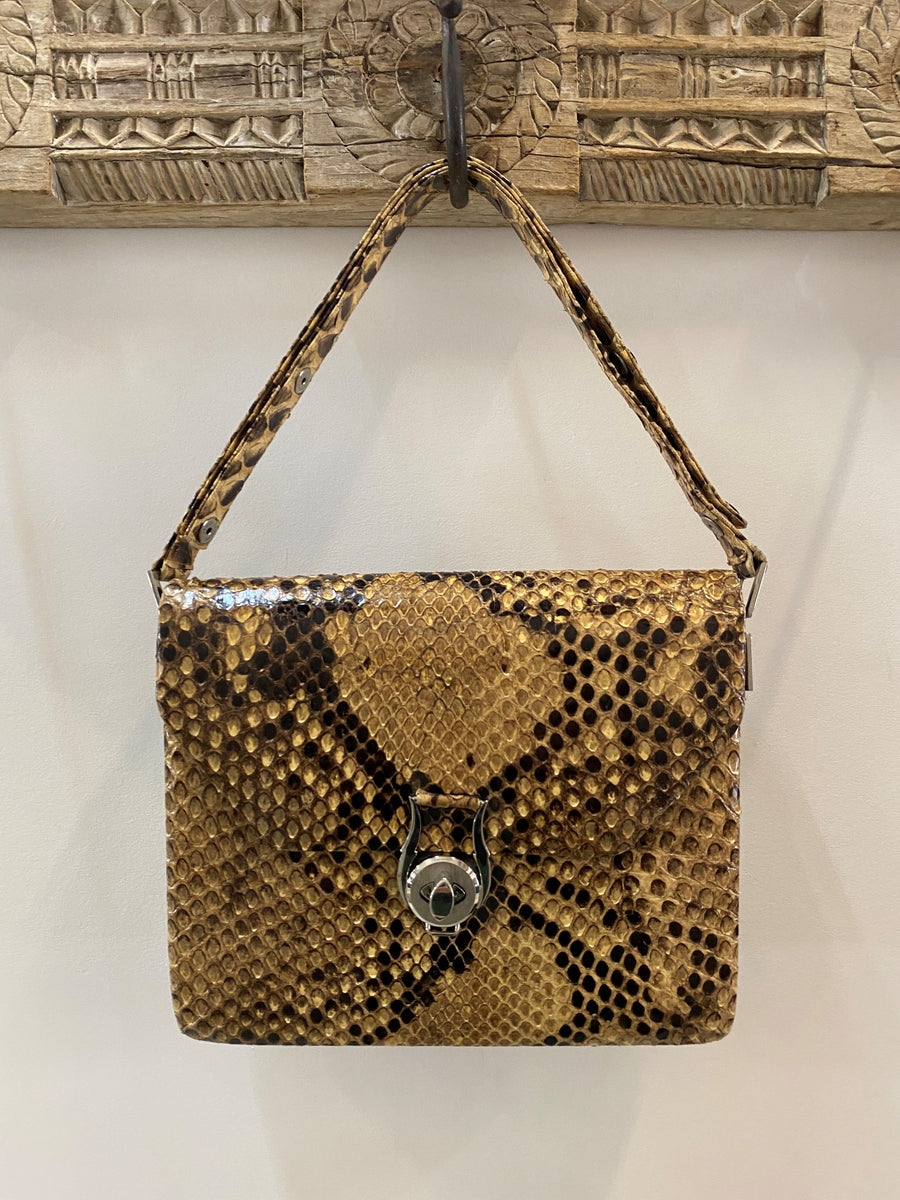 Genuine 70s Snakeskin Bag HAEL XIII