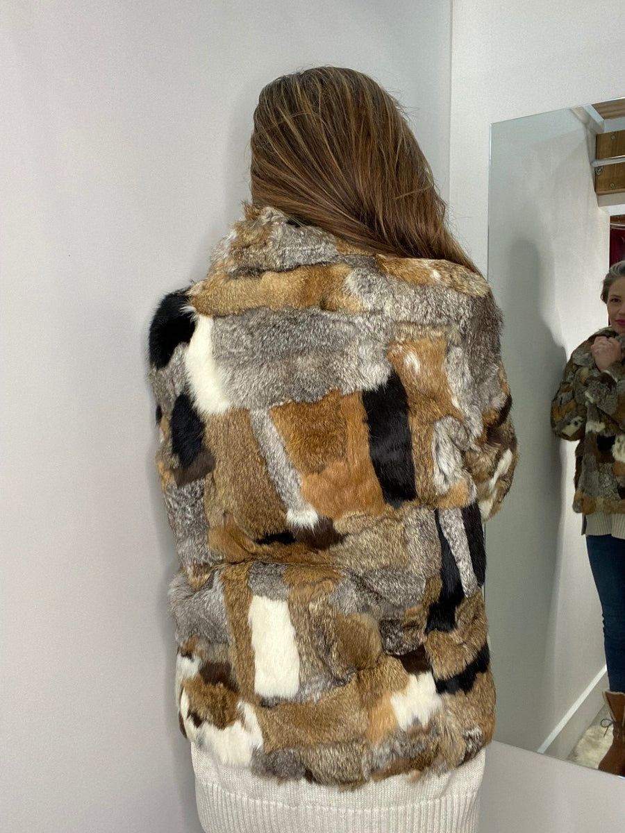 Vintage Rabbit Fur outlet Coat