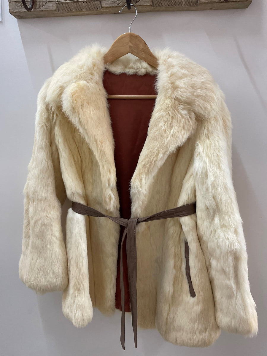 Vintage Rabbit Fur popular Coat