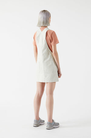 Jade Pinafore Dress - Ecru Dress Dr Denim 