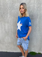 SUMMER STAR TEE - ROYAL BLUE T-Shirt Hammill & Co 