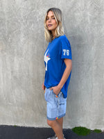 SUMMER STAR TEE - ROYAL BLUE T-Shirt Hammill & Co 