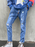 Slouchy Denim Distressed Jean Jeans Hammill & Co 