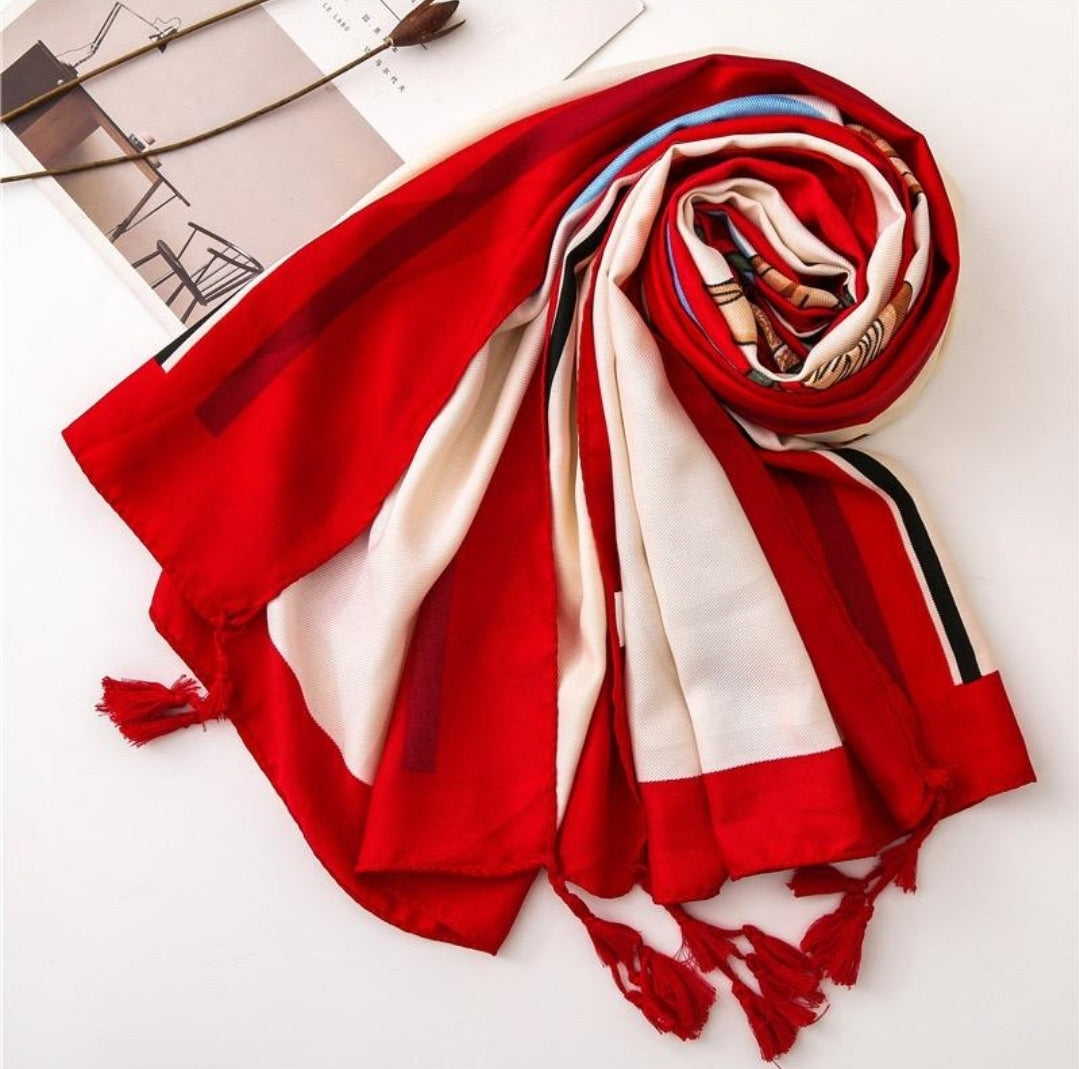 Destrier Horse Scarf - Scarlet Scarf HAEL XIII 